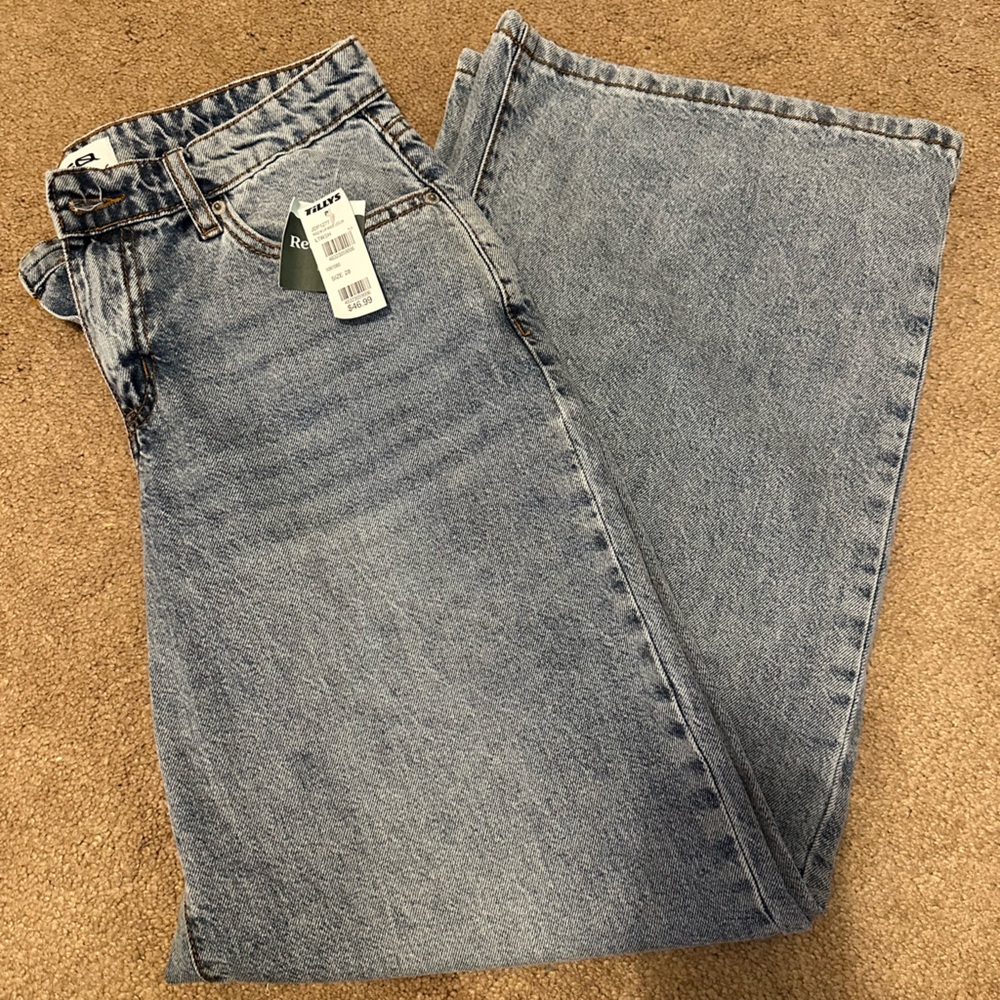 tilly’s low waist wide leg jeans